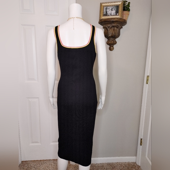 ALMOST FAMOUS Tank Strap Midi Sweater Dress, Black XL - Picture 9 of 13